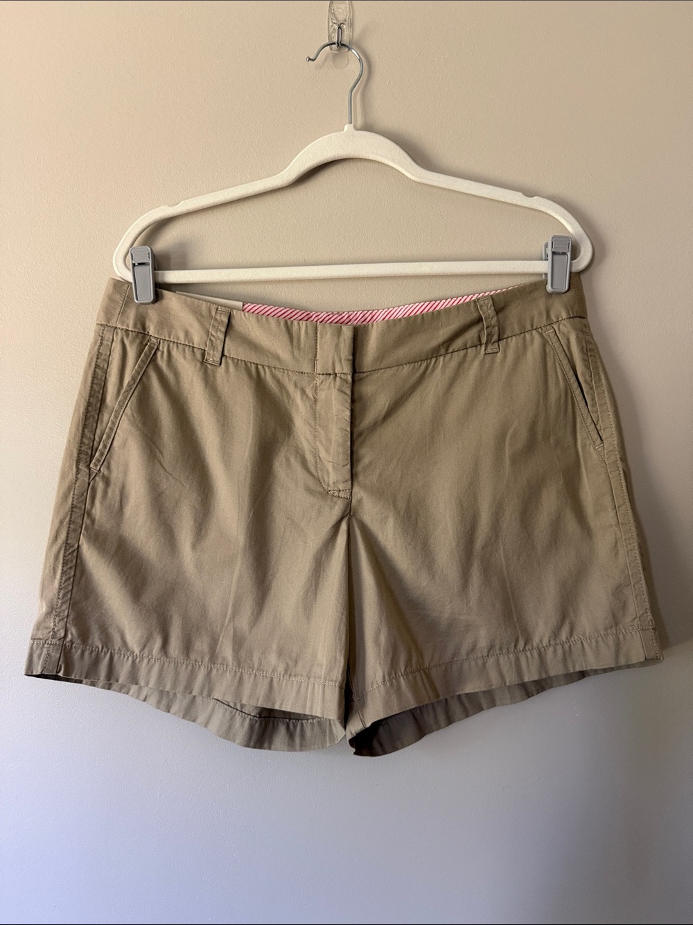 J. Crew Women's Tan Cotton Bermuda Shorts
